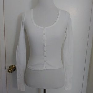 White Button Down Top